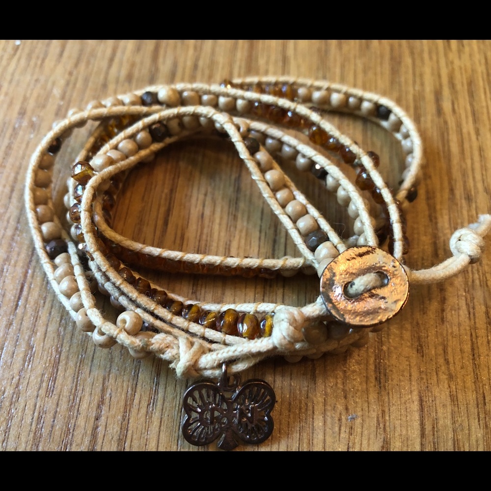 Beaded wrap bracelet or necklace